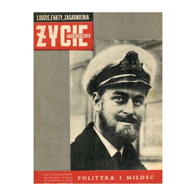 Życie Tygodnia. Ludzie, fakty, zagadnienia. R.1 (1946). Nr 34 (22 września 1946) / Filip Mountbatten