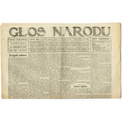 Głos Narodu. R.25 (1917). Nr 148 (24 czerwca 1917). Wydanie poranne