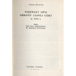 Pierwszy opis obrony Jasnej Góry w 1655 r. Studia nad Nową Gigantomachią Ks. Augustyna Kordeckiego