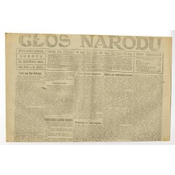 Głos Narodu. R.25 (1917). Nr 195 (18 sierpnia 1917). Wydanie wieczorne