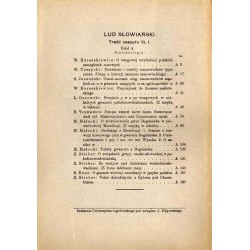 Lud Słowiański. Pismo poświęcone dialektologji i etnografji Słowian. T.3 (1933). Z.1: Dział A: Dialektologja