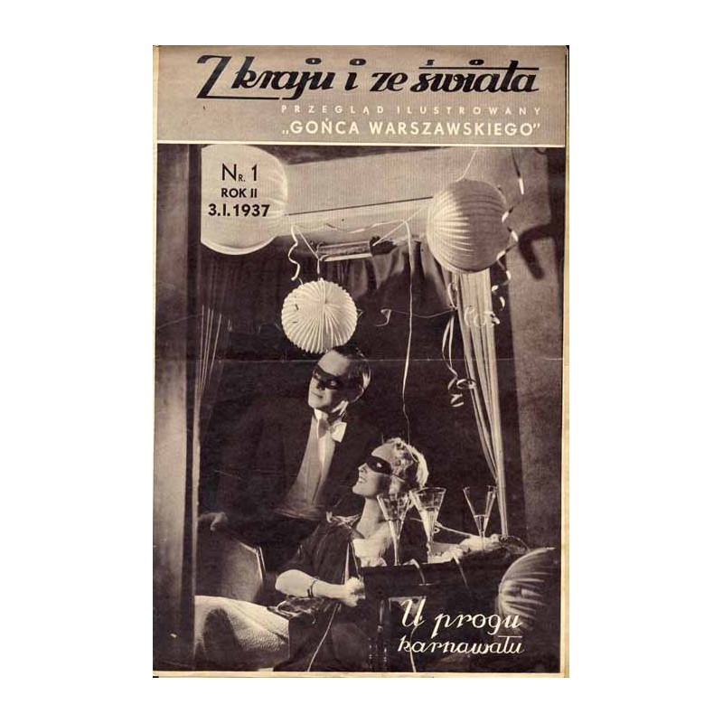Z Kraju i ze Świata. Przegląd ilustrowany "Gońca Warszawskiego". R.2 (1937). Nr 1 (3 stycznia 1937)