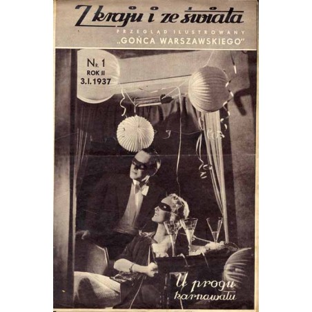 Z Kraju i ze Świata. Przegląd ilustrowany "Gońca Warszawskiego". R.2 (1937). Nr 1 (3 stycznia 1937)