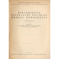 Bibliografia literatury polskiej okresu Odrodzenia (materiały)