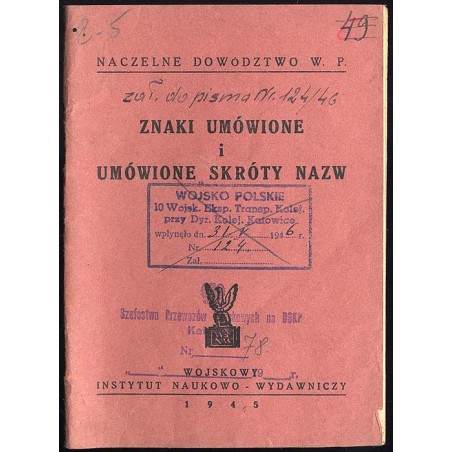 Znaki umówione i umówione skróty nazw