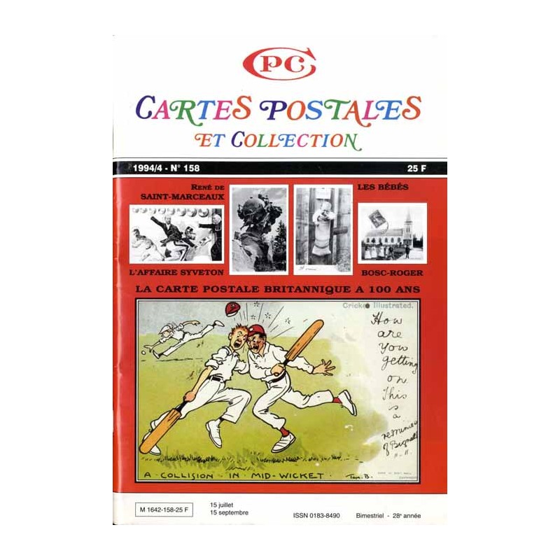 CPC Cartes Postales et Collection. (1994). Nr 158 (IV 1994)