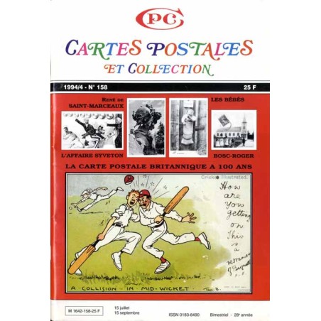 CPC Cartes Postales et Collection. (1994). Nr 158 (IV 1994)