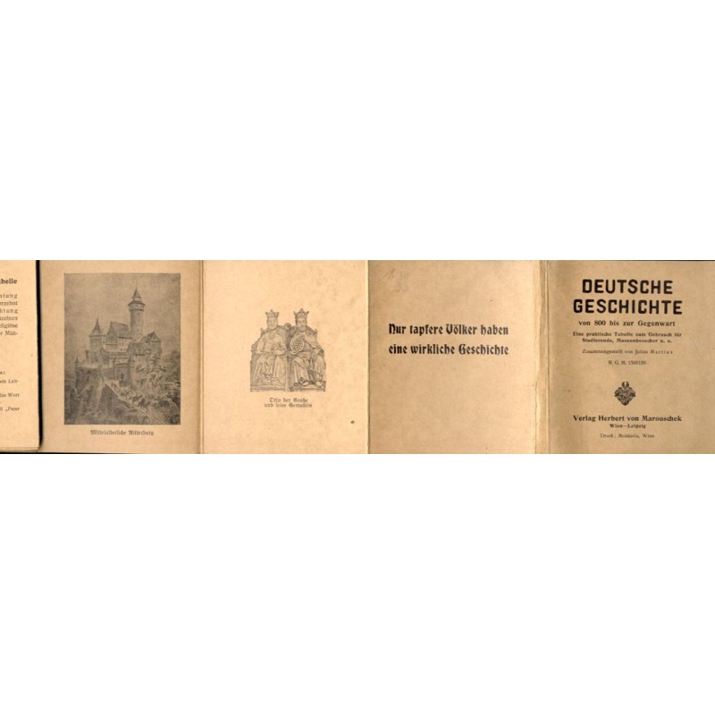Deutsche Geschichte von 800 bis zur Gegenwart. Eine praktische Tabelle zum Gebrauch für Studierende, Museenbesucher u. a