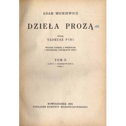 Dzieła prozą. 5t. w 3 vol