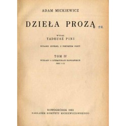 Dzieła prozą. 5t. w 3 vol