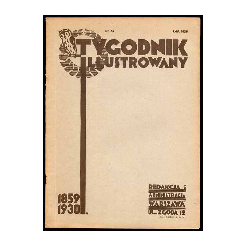 Tygodnik Ilustrowany. R. 71 (1930). Nr 14 (3669) (5 kwietnia 1930) / reklama firmy "Marconi" Jana Polińskiego / Nowogródek