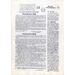 Region. Dwutygodnik RKW NSZZ "Solidarność" Dolny Śląsk. (1988). Nr 23 (20.11.1988)