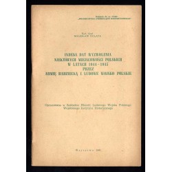 Indeks dat wyzwolenia niektórych miejscowości polskich w latach 1944-1945 przez Armię Radziecką i Ludowe Wojsko Polskie. Dodatek