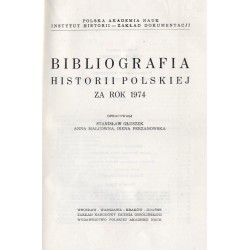 Bibliografia historii polskiej za rok 1974