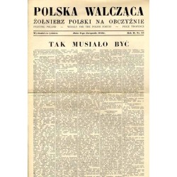 Polska Walcząca - Żołnierz Polski na Obczyźnie. Fighting Poland. Weekly for the Polish Forces. R.2 (1940). Nr 35 (9 listopada 19