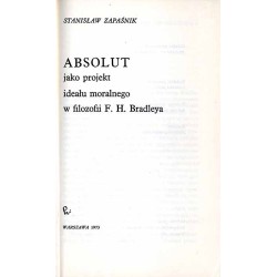 Absolut jako projekt ideału moralnego w filozofii F. H. Bradleya