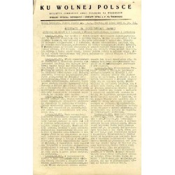 Ku Wolnej Polsce. Biuletyn codzienny Armii Polskiej na Wschodzie. (1943). Nr 311 (23 lipca 1943)