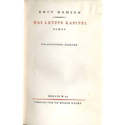 Das letzte Kapitel. Roman