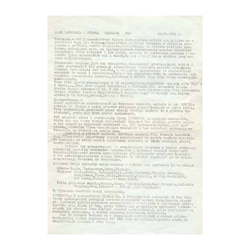Głos Marynarza i Rybaka. (1979). (10 kwiecień 1979)