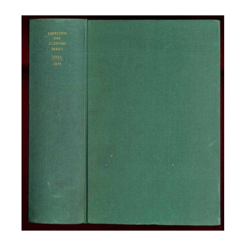 Jahrbuch der Auktionspreise für Bücher, Handschriften und Autographen. Ergebnisse der Auktionen in Deutschland, Holland, Österre