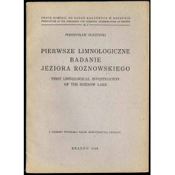 Pierwsze limnologiczne badanie Jeziora Rożnowskiego