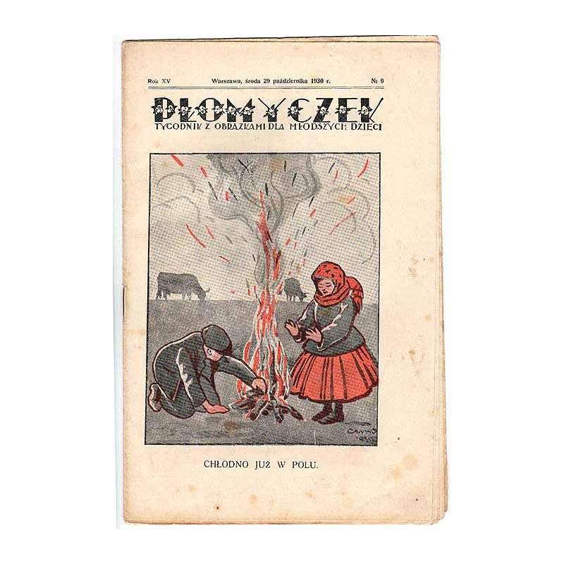 Płomyczek. Tygodnik z obrazkami dla młodszych dzieci. R.15 (1930). Nr 9 (29 października 1930)