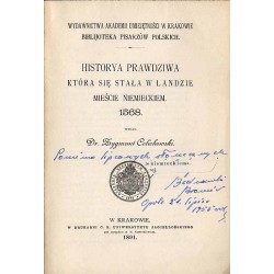 Historya prawdziwa, która się stała w Landzie mieście niemieckiem 1568