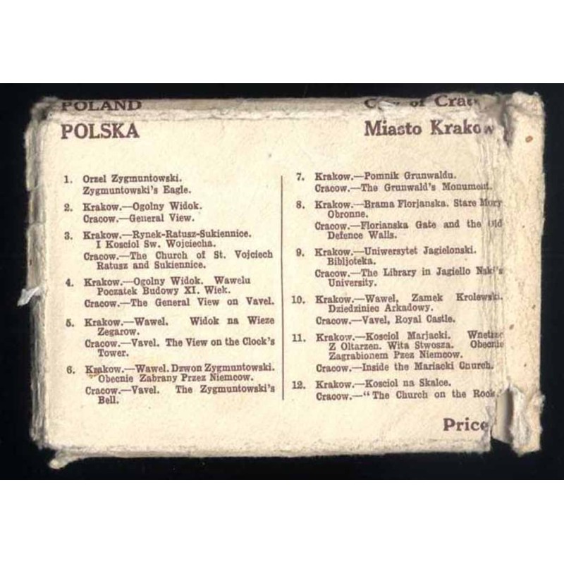 Polska. Miasto Kraków  Poland. City of Cracow