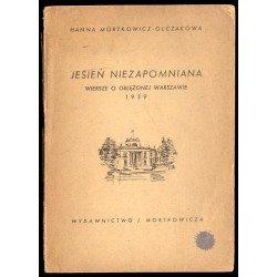 Jesień niezapomniana. Wiersze o oblężonej Warszawie 1939
