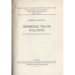 Jeremiasz Falck Polonus. Ze studiów nad grafiką polską XVII w