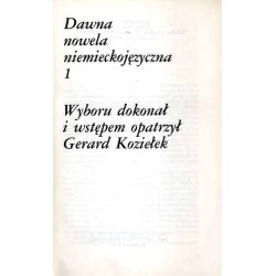 Dawna nowela niemieckojęzyczna. 2t