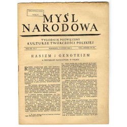 Myśl Narodowa. Tygodnik poświęcony kulturze twórczości polskiej. R.16 (1936). Nr 5 (2 lutego 1936)
