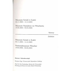 Zmiana perspektywy. Obiekty i rysunki rzeźbiarskie. Muzeum Sztuki w Łodzi 04.11.2003-14.12.2003, Muzeum Narodowe we Wrocławiu 19