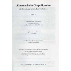 Almanach der Graphikpreise für Künstlergraphik aller Techniken. Angebote und Ergebnisse wichtiger Auktionen aus Deutschland und