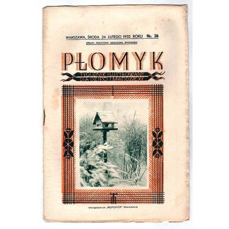 Płomyk. Tygodnik ilustrowany dla dzieci i młodzieży. R.16 (1932). Nr 26 (24 lutego 1932)