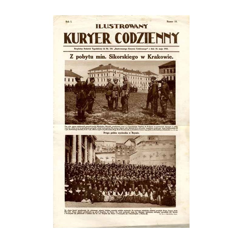Ilustrowany Kurier Codzienny. Bezpłatny dodatek tygodniowy "Ilustrowanego Kuriera Codziennego" do nr 136. R.1 (1925). Nr 18 (18