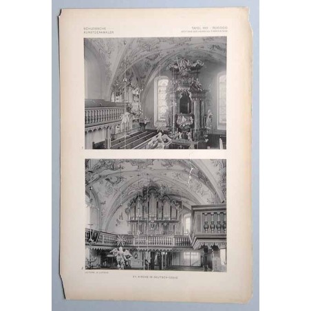 Bilderwerk schlesischer Kunstdenkmäler. Mappe III: Fortsetzung des Barockstils und seine Ausläufer. Rococo. Tafel 160: Deutsch-O