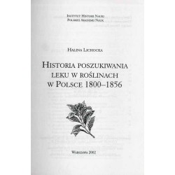 Historia poszukiwania leku w roślinach w Polsce 1800-1856