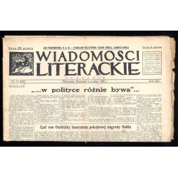 Wiadomości Literackie. Tygodnik. R.13 (1936). Nr 51 (683) (6 grudnia 1936)