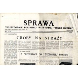 Sprawa. Dwutygodnik Polskiego Instytutu: "Miecz Ducha"  The Common Cause. Fortnightly of the Polish Section of the "Sword of th