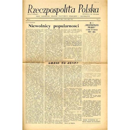 Rzeczpospolita Polska. Dwutygodnik. Pismo poświęcone sprawom politycznym, społecznym i kulturalnym. R.1 (1957). Nr 5 (15 lipca 1