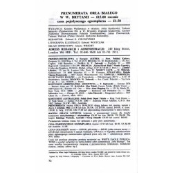 Orzeł Biały. Miesięcznik poświęcony zagadnieniom współczesnym. Nr 1411/XLVI (X 1986)