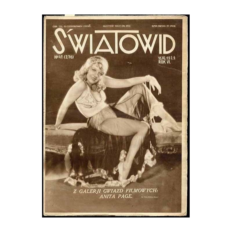 Światowid. R.6 (1929). Nr 47 (276) (16 listopada 1929)