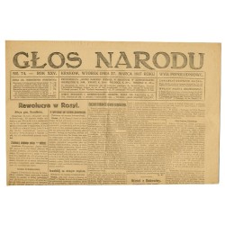 Głos Narodu. R.25 (1917). Nr 74 (27 marca 1917). Wydanie popołudniowe