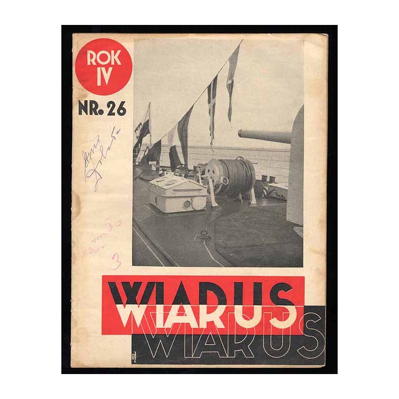 Wiarus. Organ Korpusu Podoficerów Zawodowych Wojska Lądowego, Marynarki Wojennej i Korpusu Ochrony Pogranicza. R.4 (1933). Nr 26