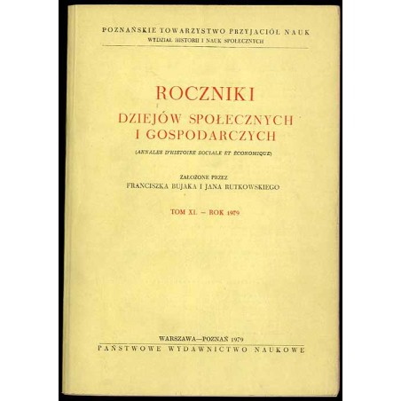Roczniki Dziejów Społecznych i Gospodarczych. T.40 (1979)