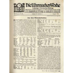Die Uhrmacher-Woche. Leipziger Uhrmacher-Zeitung. 29. Jahrgang (1922). Nr 26 (30.06.1922)