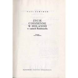 Życie codzienne w Holandii w czasach Rembrandta