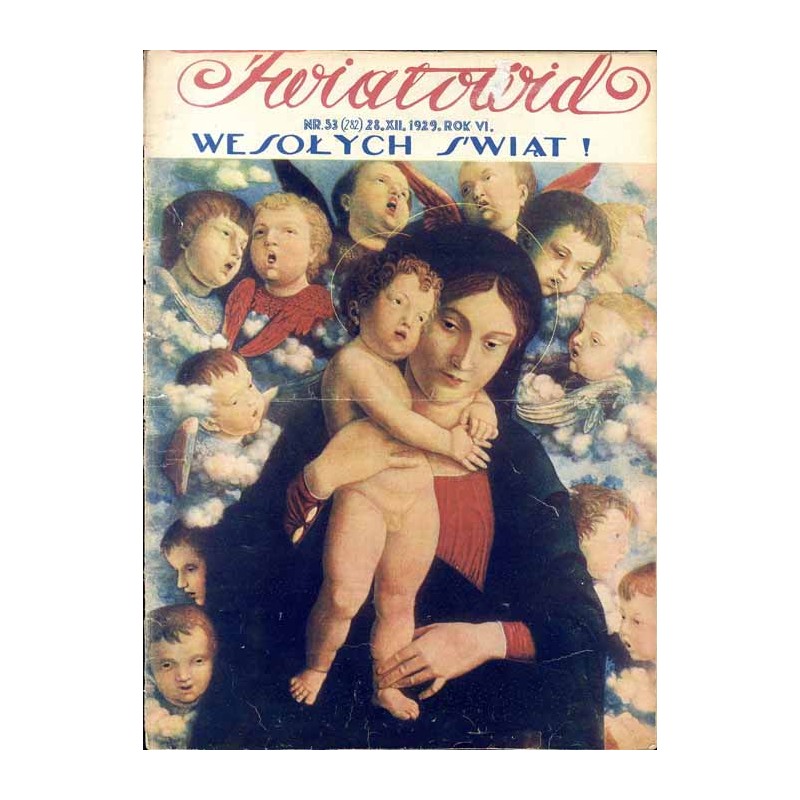 Światowid. R. 6 (1929). Nr 53 (282) (28 grudnia 1929) / firma Roman Kluźniak  Kielce / Piotr Stachiewicz / premier Aleksander Sk