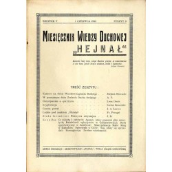 "Hejnał". Miesięcznik poświęcony wiedzy duchowej. R. 5 (1933). Z. 6 (1 czerwca 1933)
